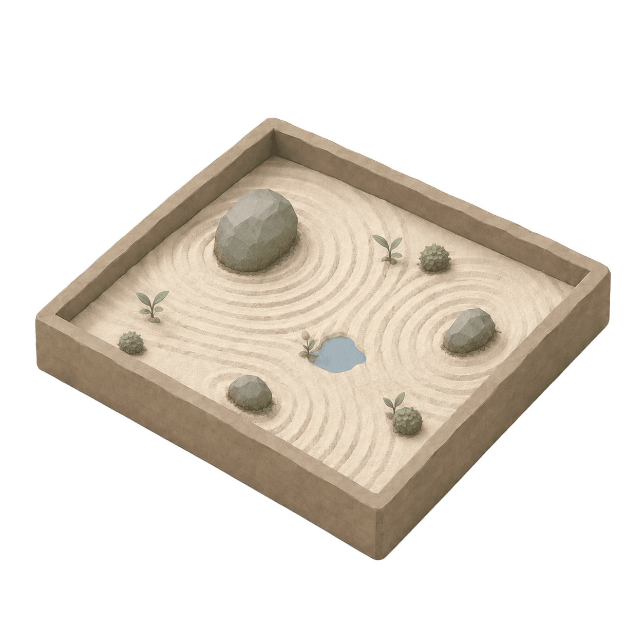 Zen Garden stage 3: A small grove